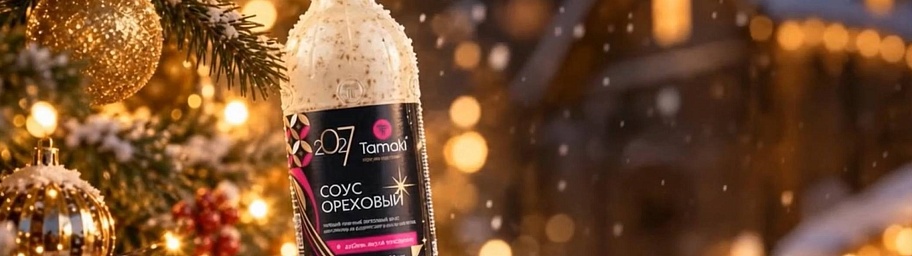 Оливье с Ореховым соусом Tamaki и копчёной уткой